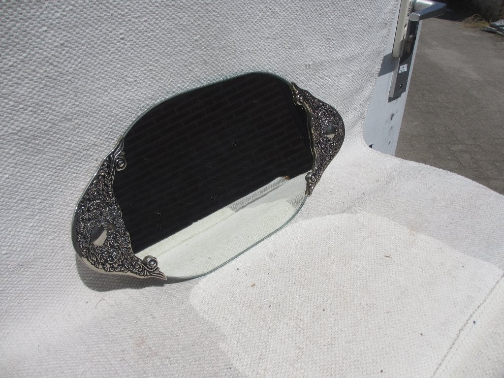 Godinger zilveren make-up spiegel/ vanity tray € 32,50, Minder dan 50 cm, Gebruikt, Ophalen of Verzenden, Minder dan 100 cm