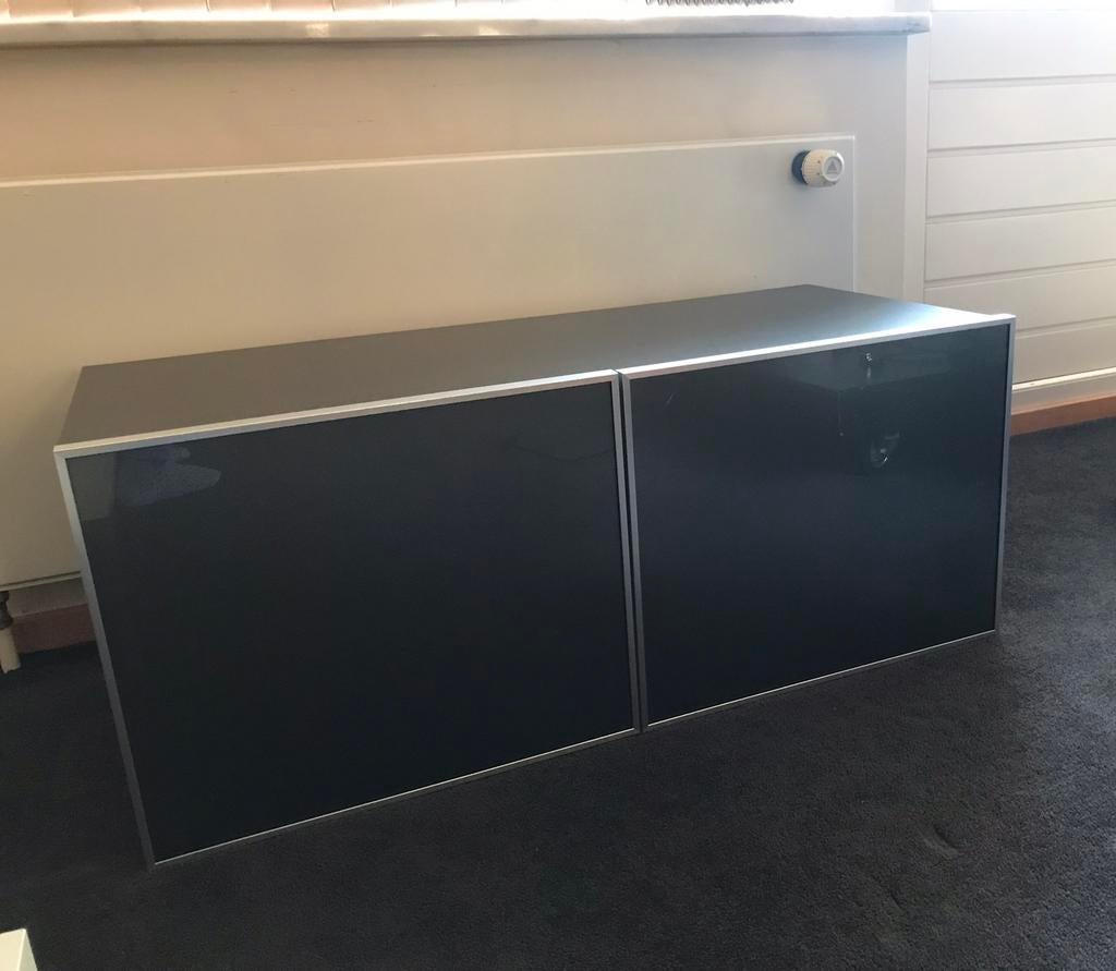 Banzbord zwevend wandmeubel antraciet grijs, Ophalen, Minder dan 150 cm, Minder dan 100 cm, 25 tot 50 cm
