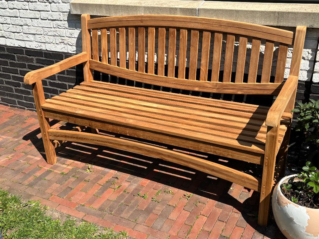 Tuinbank 150 cm teak | Bois le Duc, Ophalen, Nieuw, Teakhout
