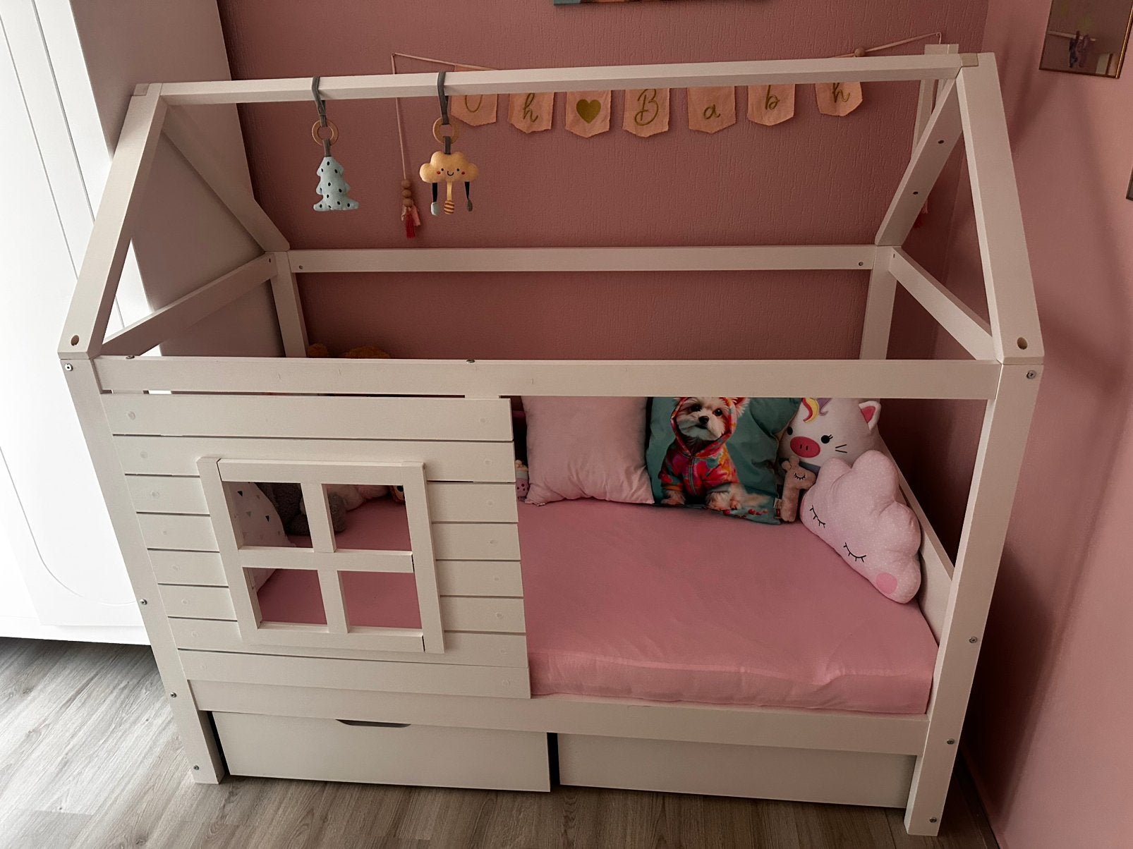 Nieuw Bed 80x160, 85 tot 100 cm, Ophalen of Verzenden, Zo goed als nieuw, Matras