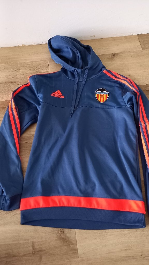 Valencia CF Adidas Trainingstrui Hoodie - Maat XS, Sport en Fitness, Maat XS of kleiner, Ophalen of Verzenden, Zo goed als nieuw