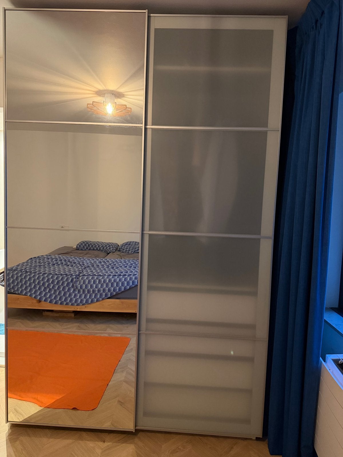 Pax Stordal deuren 150x230 spiegels en melkglas, Ophalen, 200 cm of meer, 50 tot 100 cm, Zo goed als nieuw