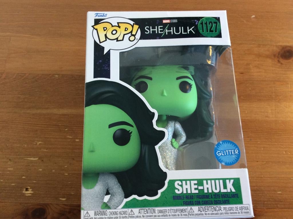Marvel Funko pop. Bobble-head. She-hulk 1127. glitter. Nieuw, Ophalen of Verzenden, Nieuw