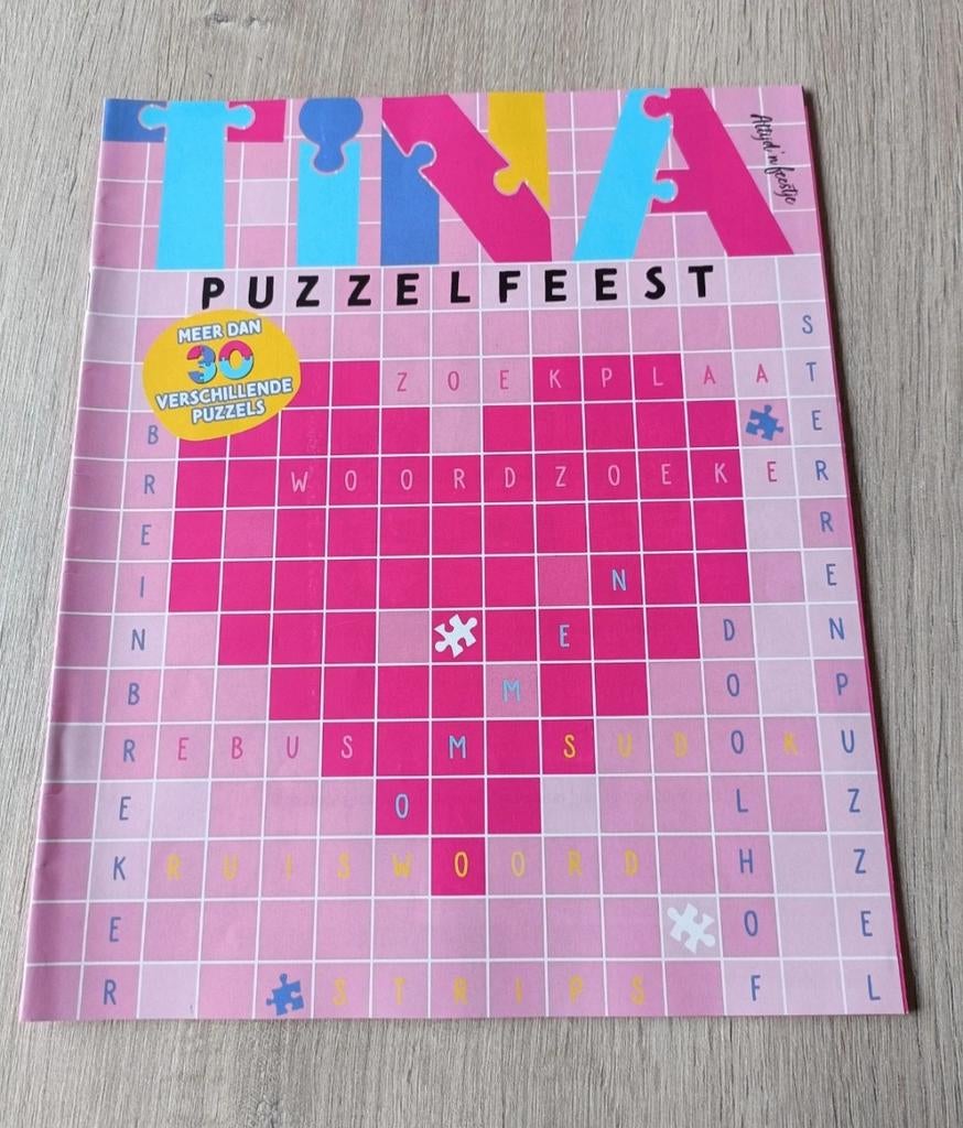 Tina Puzzelfeest, Verzenden, Minder dan 500 stukjes, Gebruikt, Puzzelboek