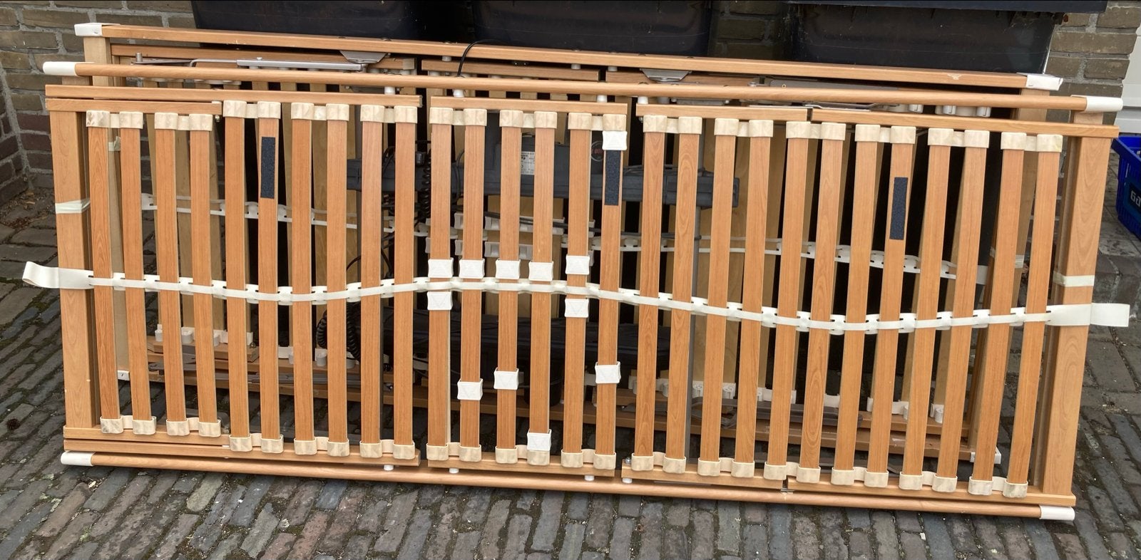 2x Elektrisch verstelbare lattenbodem 80x200 cm, Ophalen, Gebruikt, Eenpersoons, 80 cm