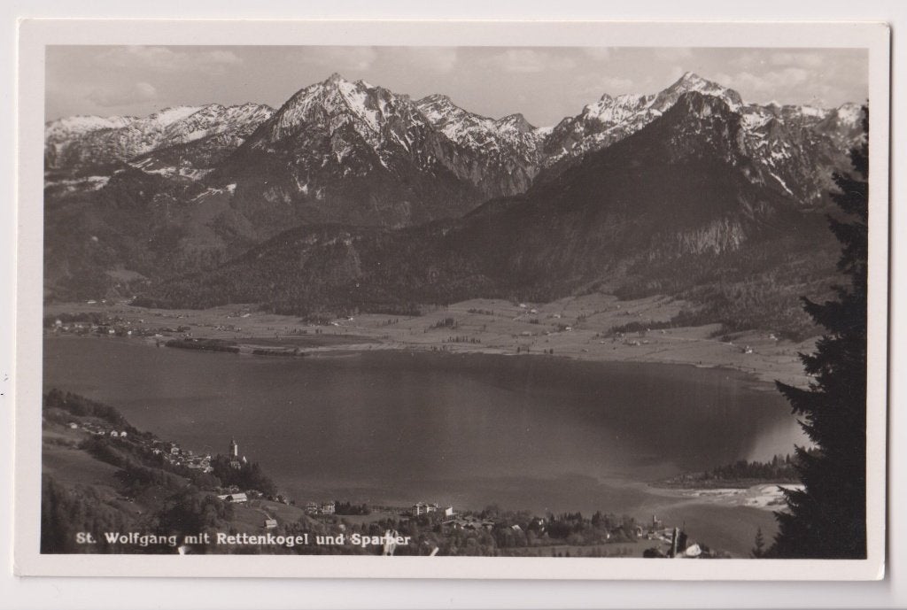 5482 Oostenrijk St. Wolfgang met Rettenkogel en Sparber B93, Verzenden, 1920 tot 1940, Ongelopen, Oostenrijk