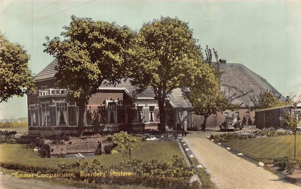 190 Emmer-Compascuüm - Boerderij 1962, Ophalen of Verzenden, 1940 tot 1960, Gelopen, Drenthe