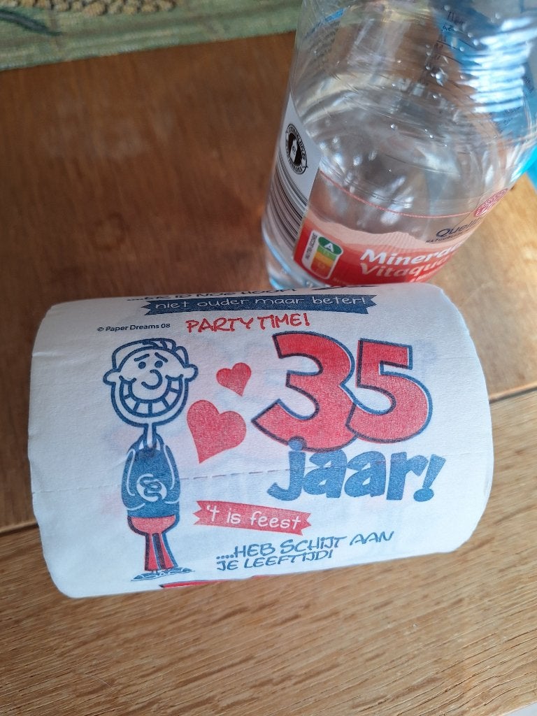 35 Jaar - Feest Artikelen - ZGAN - 1x gebruikt, Ophalen of Verzenden, Zo goed als nieuw, Versiering, Verjaardag