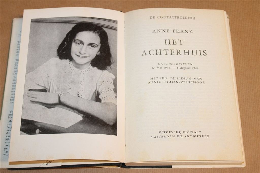 Het Achterhuis — Anne Frank, Contact 1957 Vintage, Boeken, Ophalen of Verzenden, Tweede Wereldoorlog, Gelezen, Overige onderwerpen