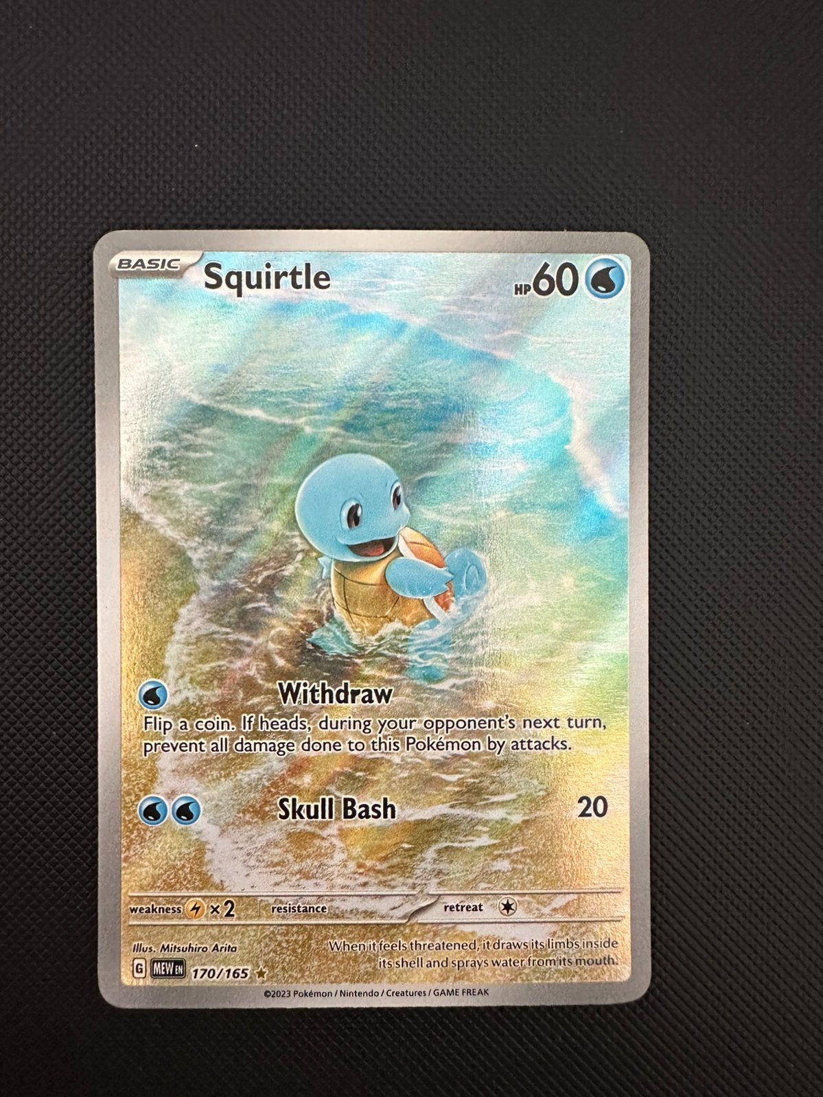 Squirtle MEW 170 / 165 (English) *INK error*, Ophalen of Verzenden, Zo goed als nieuw