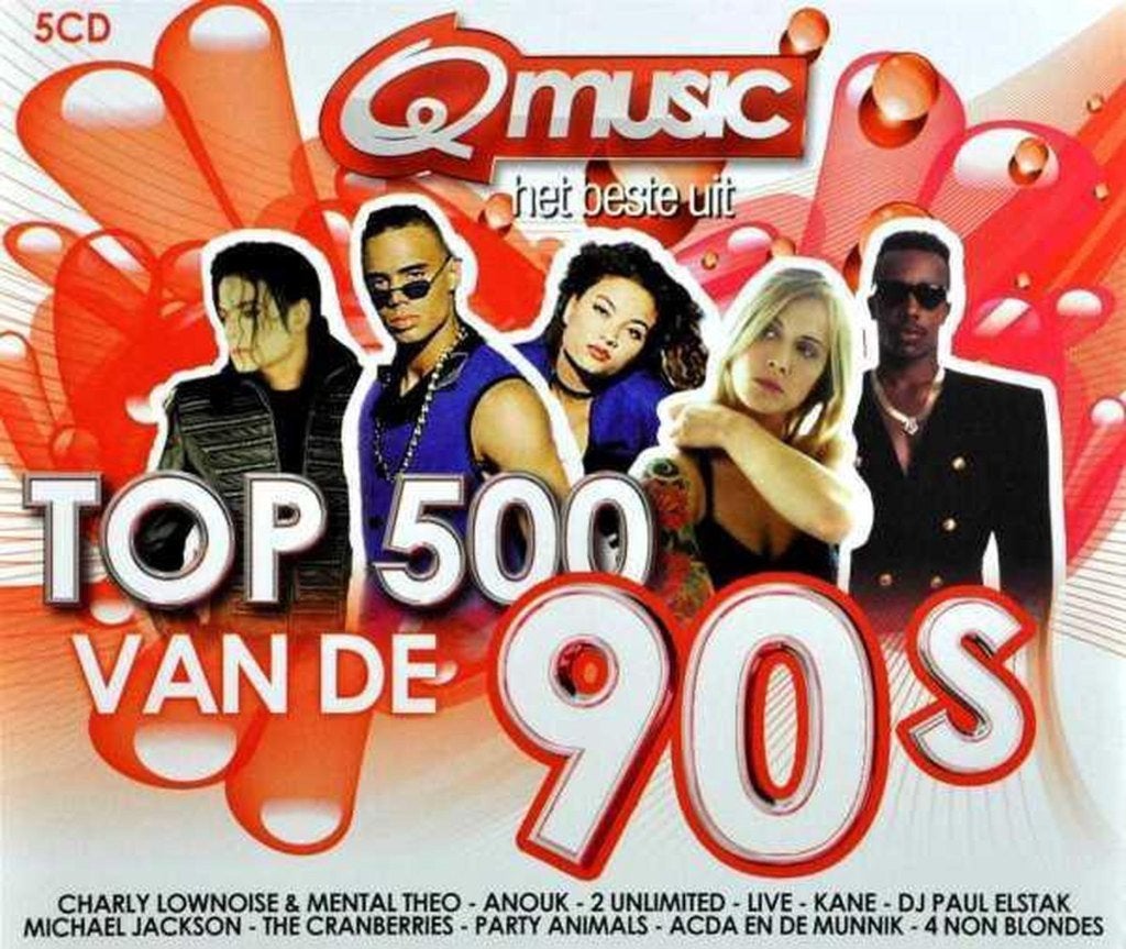 Q music - Top 500 van de 90's - 5 cd's, Ophalen of Verzenden, Zo goed als nieuw, Pop, Boxset
