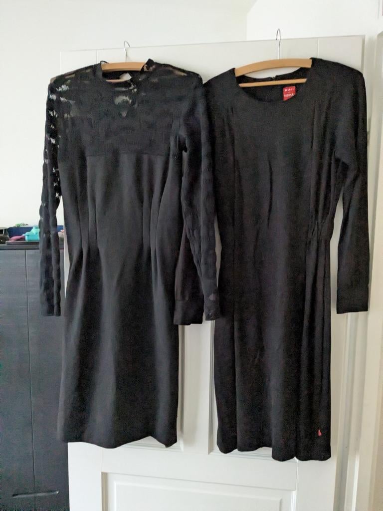 Moam voor Hema 2x zwarte jurk maat s, Ophalen of Verzenden, Zo goed als nieuw, Maat 38/40 (M), Zwart