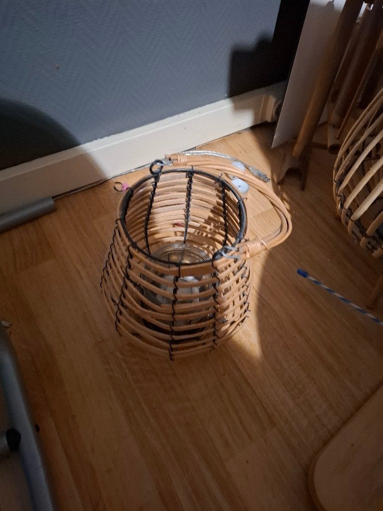 T.k. rieten kaarsen windlicht, Ophalen of Verzenden, Overige materialen