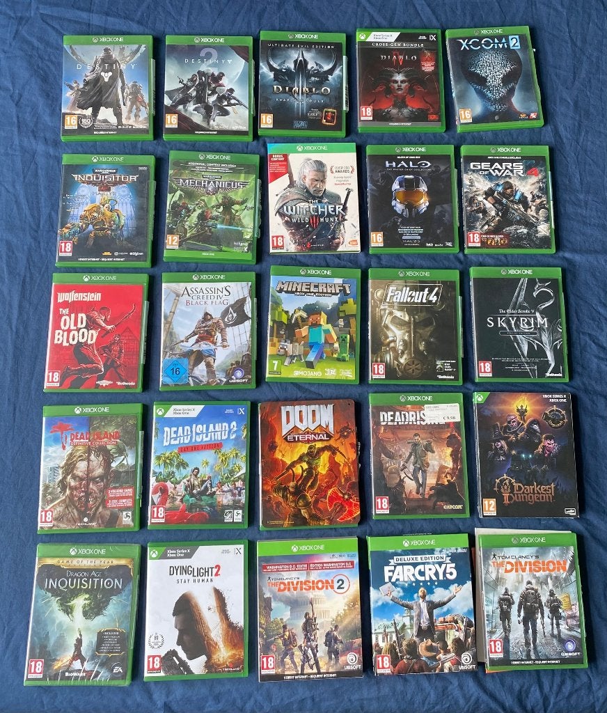 Xbox One games - 25 stuks!, Overige genres, Ophalen of Verzenden, Zo goed als nieuw, Eén computer