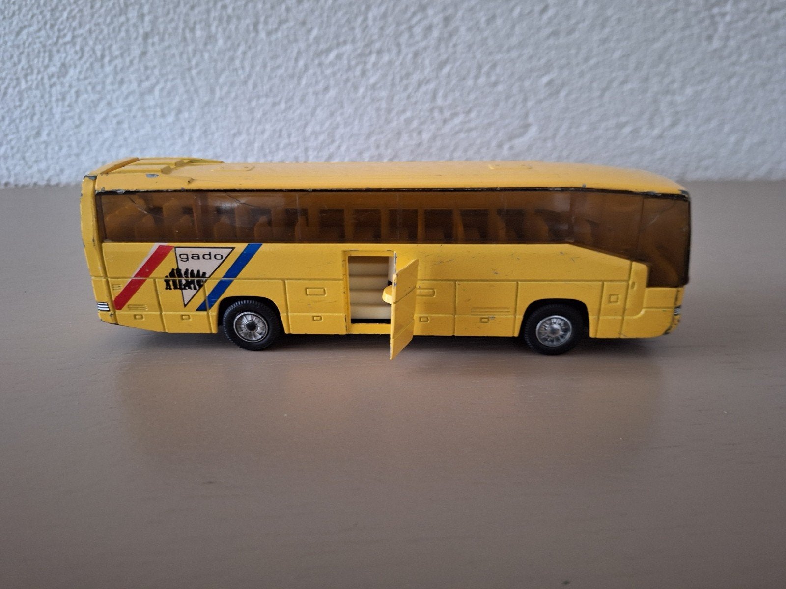 Vintage gele Welly touringcar Mercedes-Benz, Ophalen of Verzenden, Gebruikt