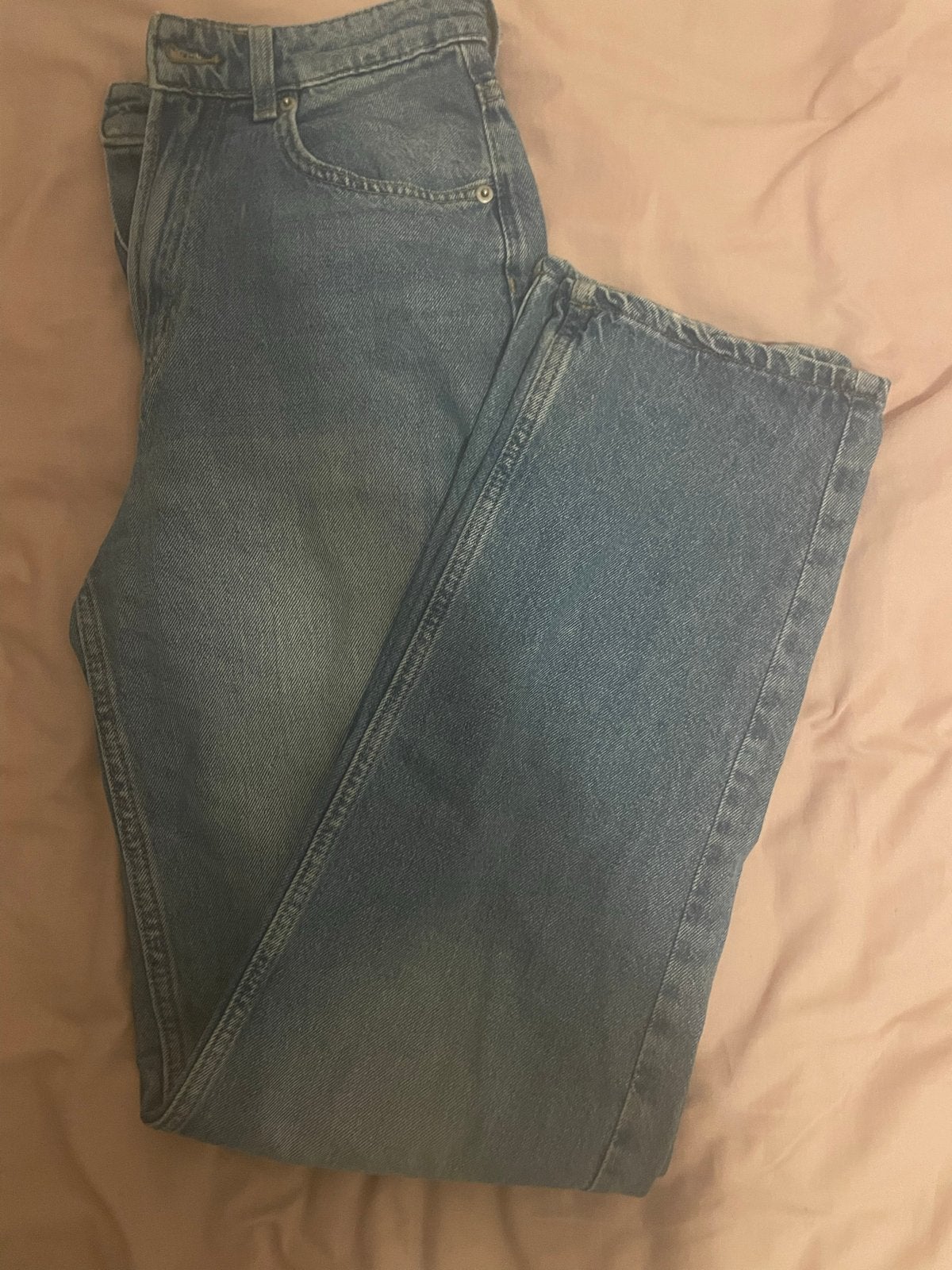 Lichtblauwe jeans, Kleding | Dames, Spijkerbroeken en Jeans, Ophalen, Zo goed als nieuw, Blauw, W28 - W29 (confectie 36)