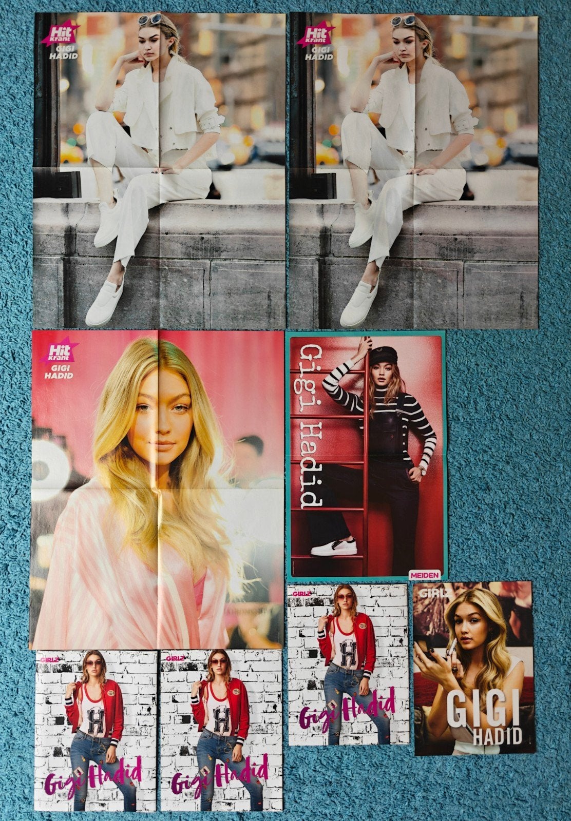 Gigi Hadid poster collectie hitkrant, Ophalen of Verzenden, Nieuw