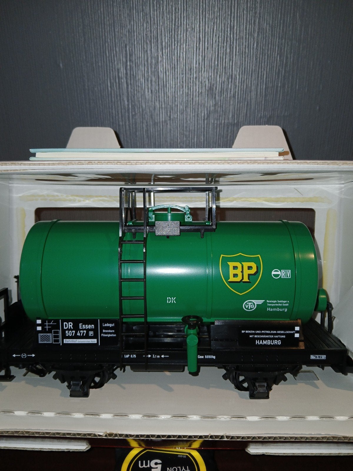 LGB 46400 BP Tankwagon DR Essen 507 477 Nieuw in doos, Gelijkstroom, Ophalen, Overige merken, Nieuw