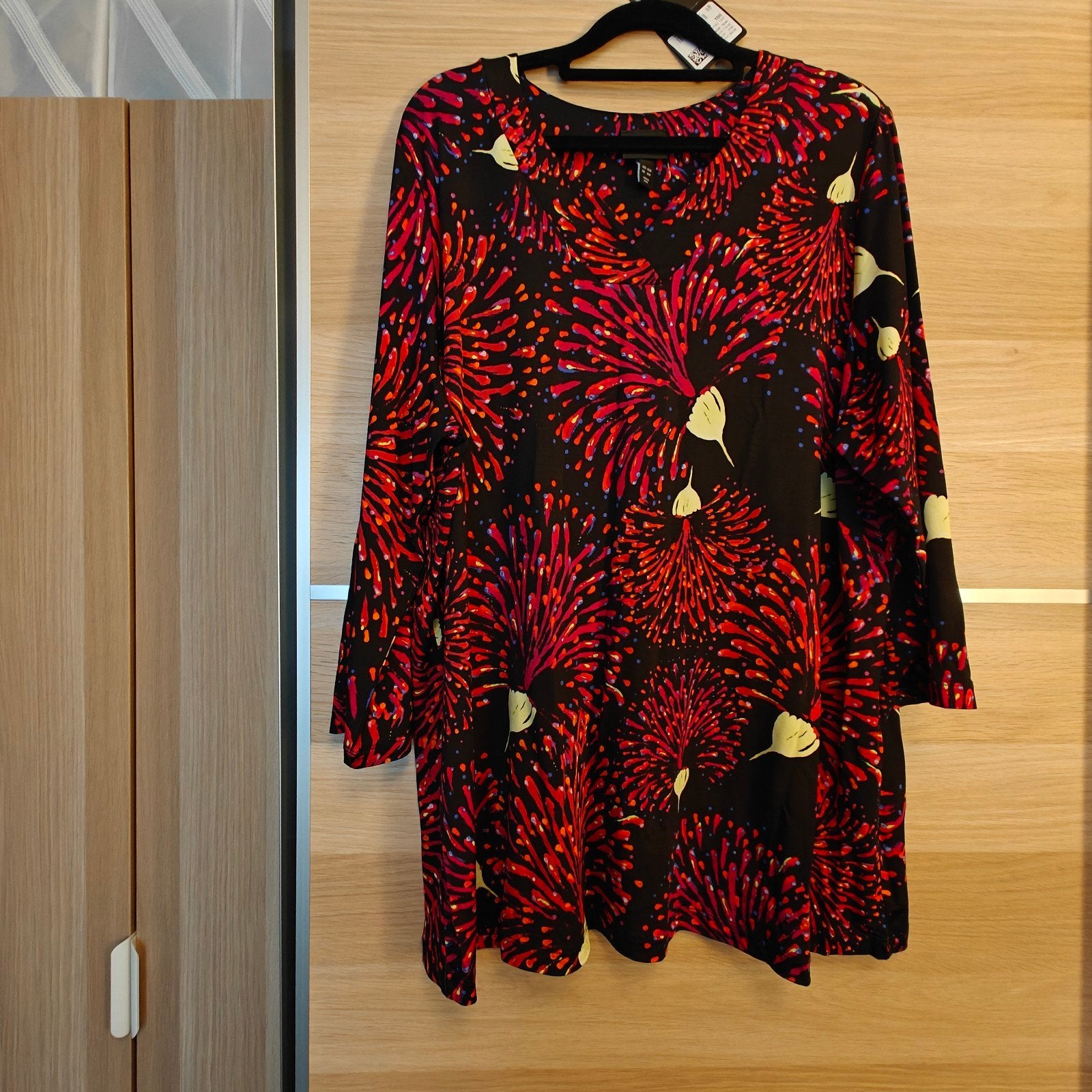 Prachtig slinky shirt Ulla Popken maat 46/48, Zwart, Maat 46/48 (XL) of groter, Nieuw, Ulla Popken