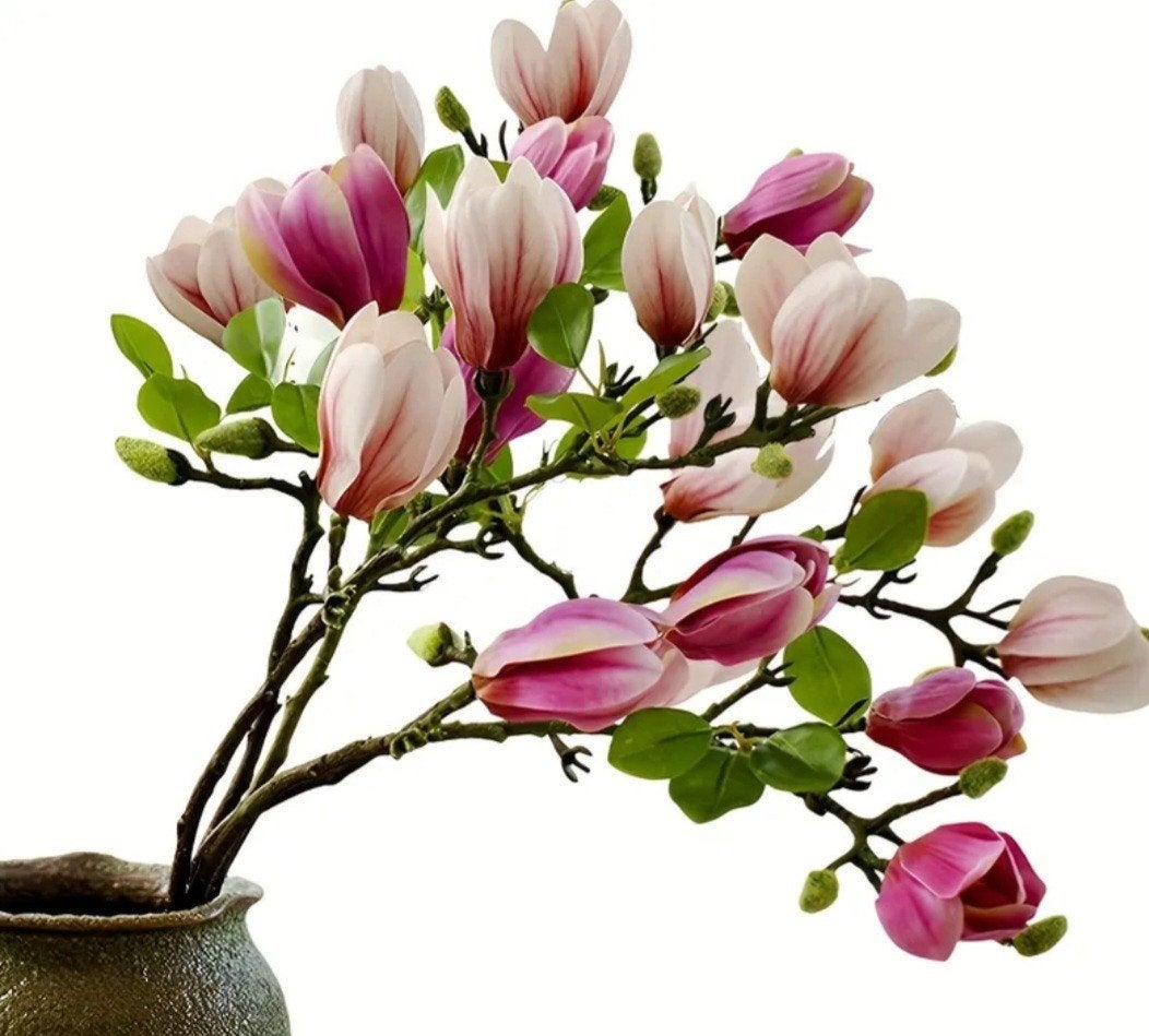 Magnolia kunst takken, Huis en Inrichting, Woonaccessoires | Kunstplanten en Kunstbloemen, Ophalen of Verzenden