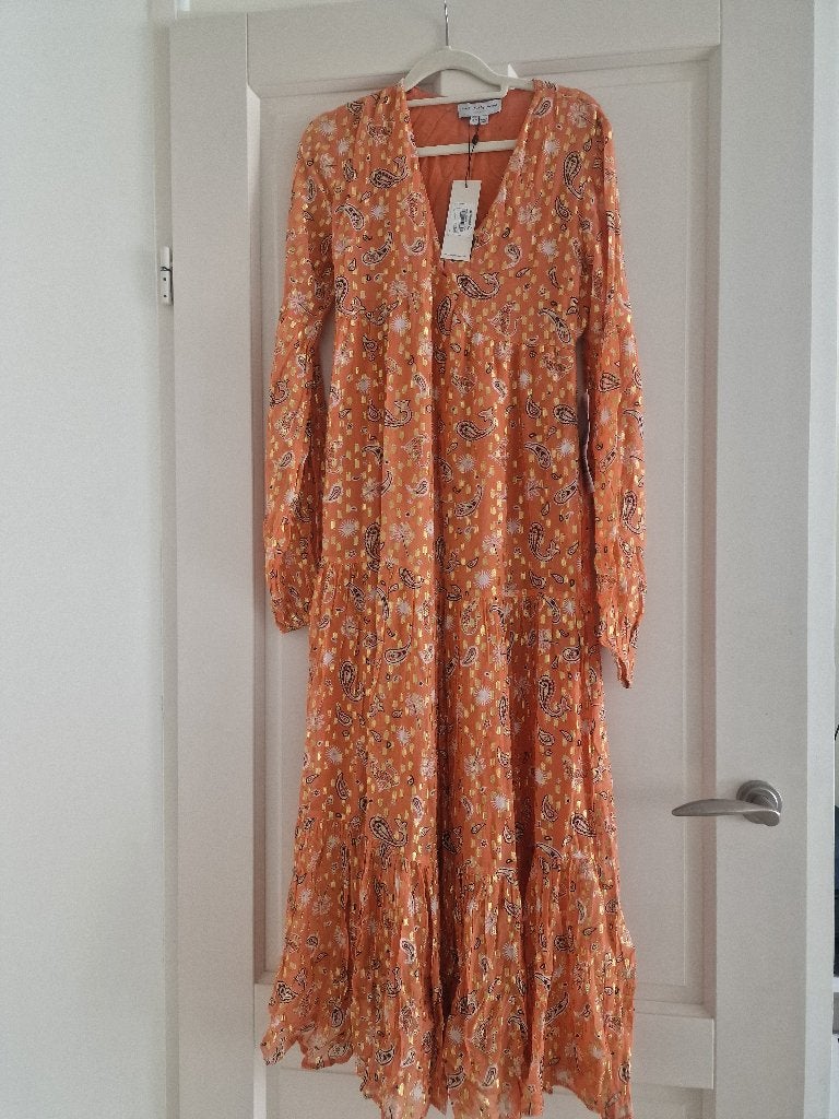 Avond/ Feestjurk dames, Galajurk, Bijenkorf, Nieuw, Oranje