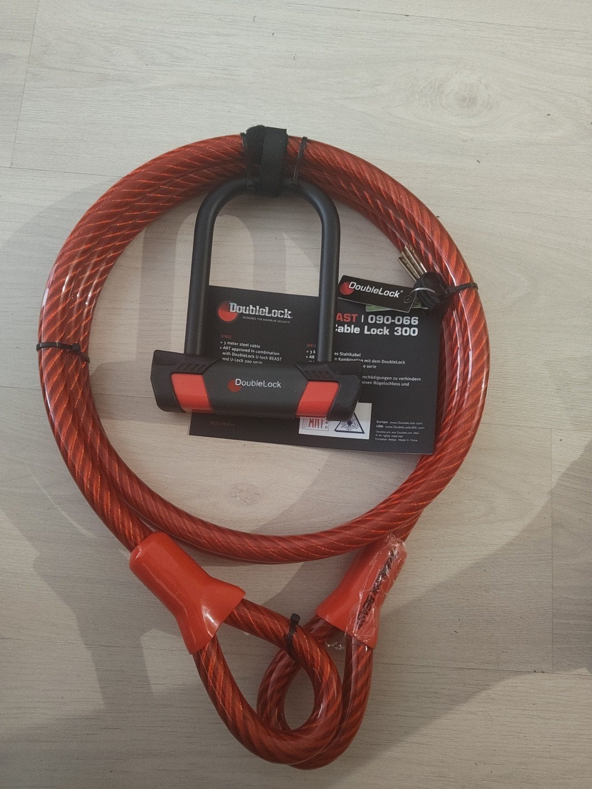 DoubleLock BEAST Cable Lock 300 - ART goedgekeurd, Ophalen of Verzenden, Nieuw