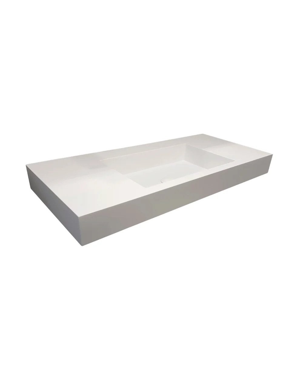 Mastello solid surface enkele wastafel Stretto mat wit - 60, Ophalen, Zo goed als nieuw