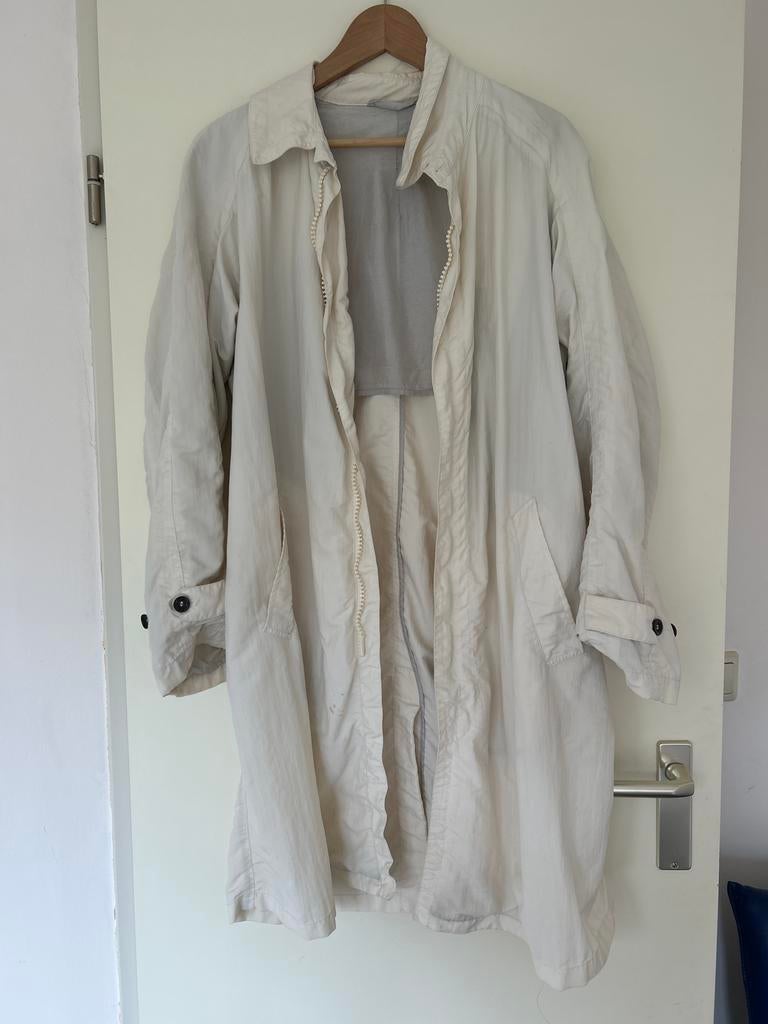 Armani Collezioni Lichte heren Jas/Trenchcoat - Maat M, Ophalen of Verzenden, Gedragen, Maat 48/50 (M), Beige
