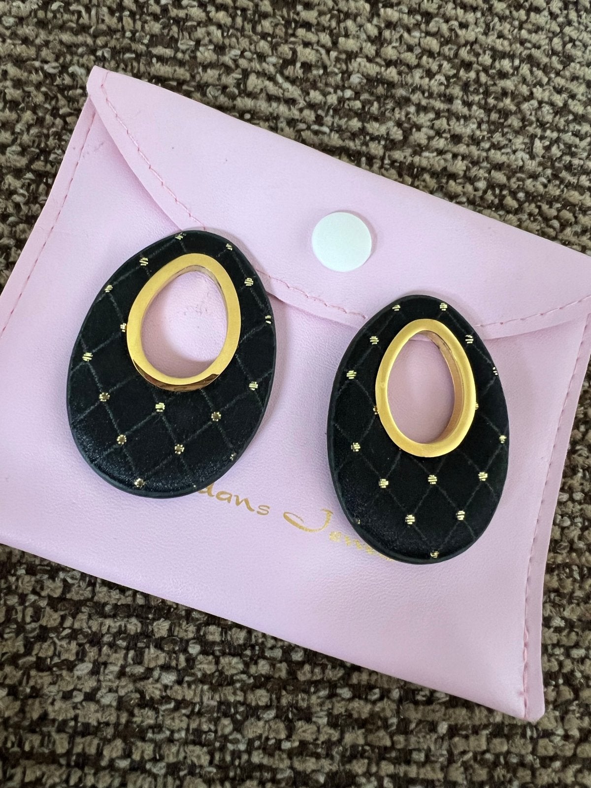 Juli dans oorbellen hangers nieuw, Overige materialen, Hangers, Zwart, Nieuw