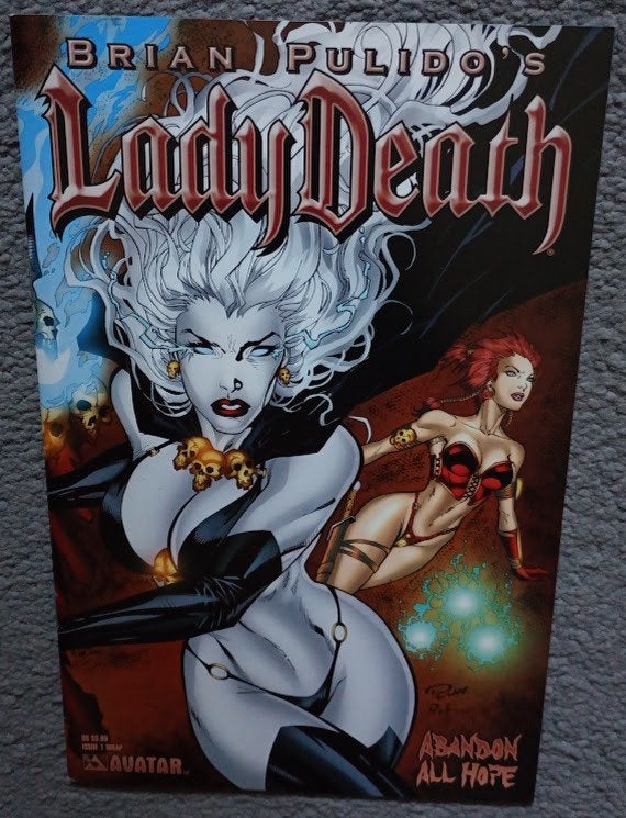 Lady Death. Abandon All Hope. Uitstekende issue #1 comic!, Boeken, Strips | Comics, Nieuw, Eén comic, Amerika, Ophalen of Verzenden