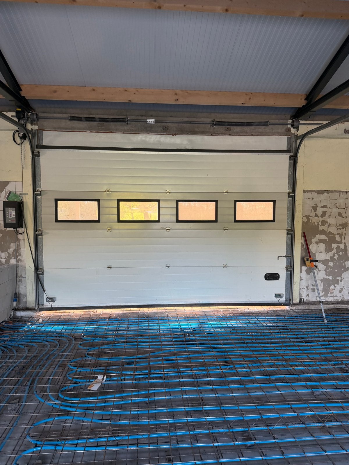 Garagedeur met motor en afstandsbediening, Ophalen, Gebruikt, Garagedeur, Metaal