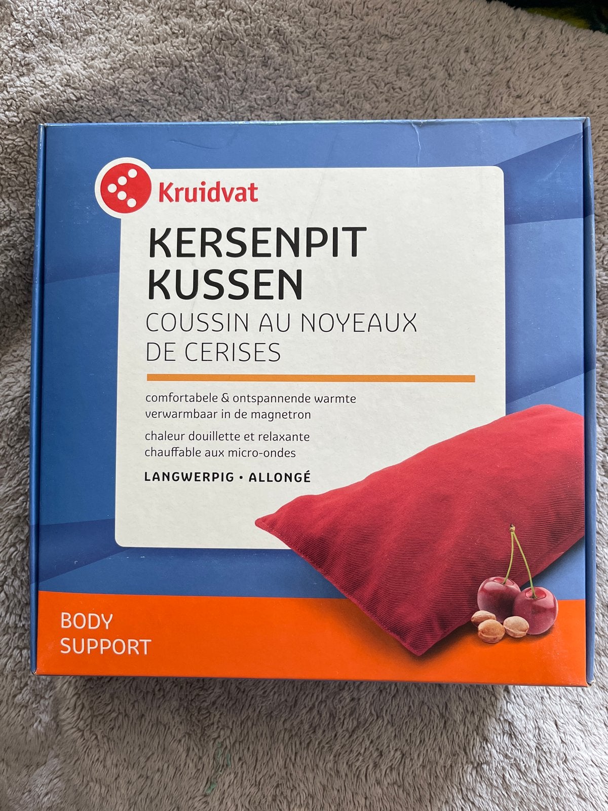 Kruidvat Kersenpit Kussen - Comfortabele Warmte, Ophalen of Verzenden, Nieuw, Overige typen