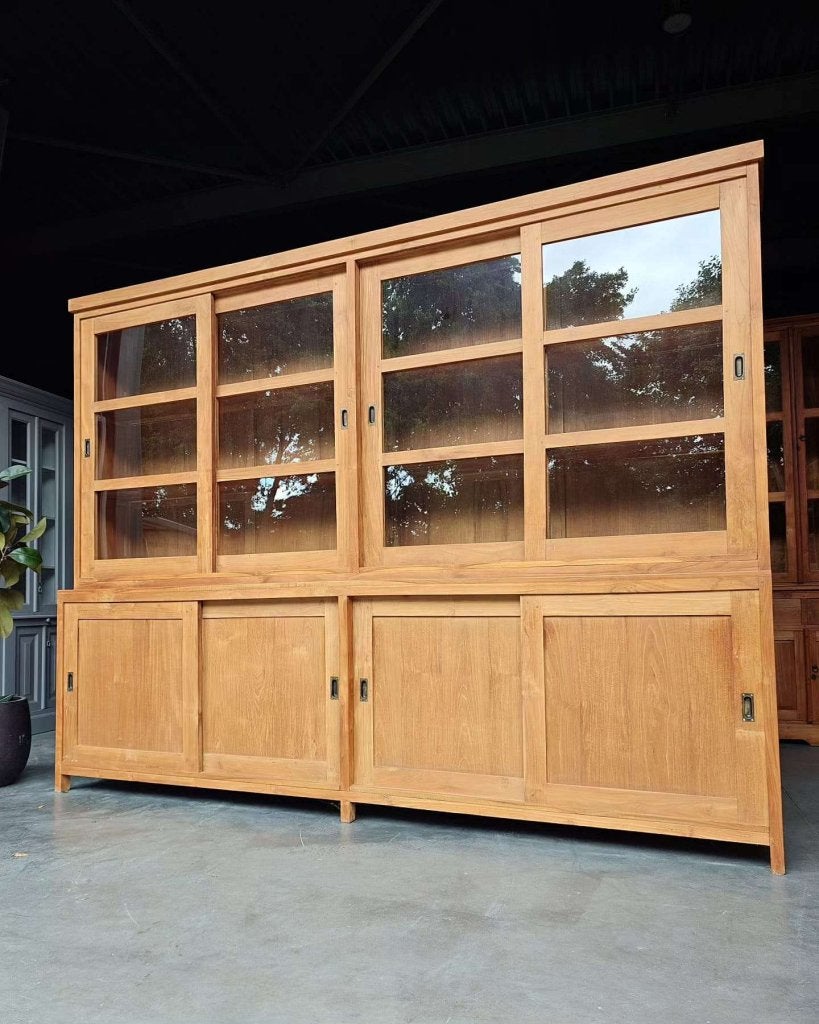 Grote / Brede Schoolkast XXL - 300cm breed buffetkast #9301, Gebruikt, Met deur(en), -, 200 cm of meer
