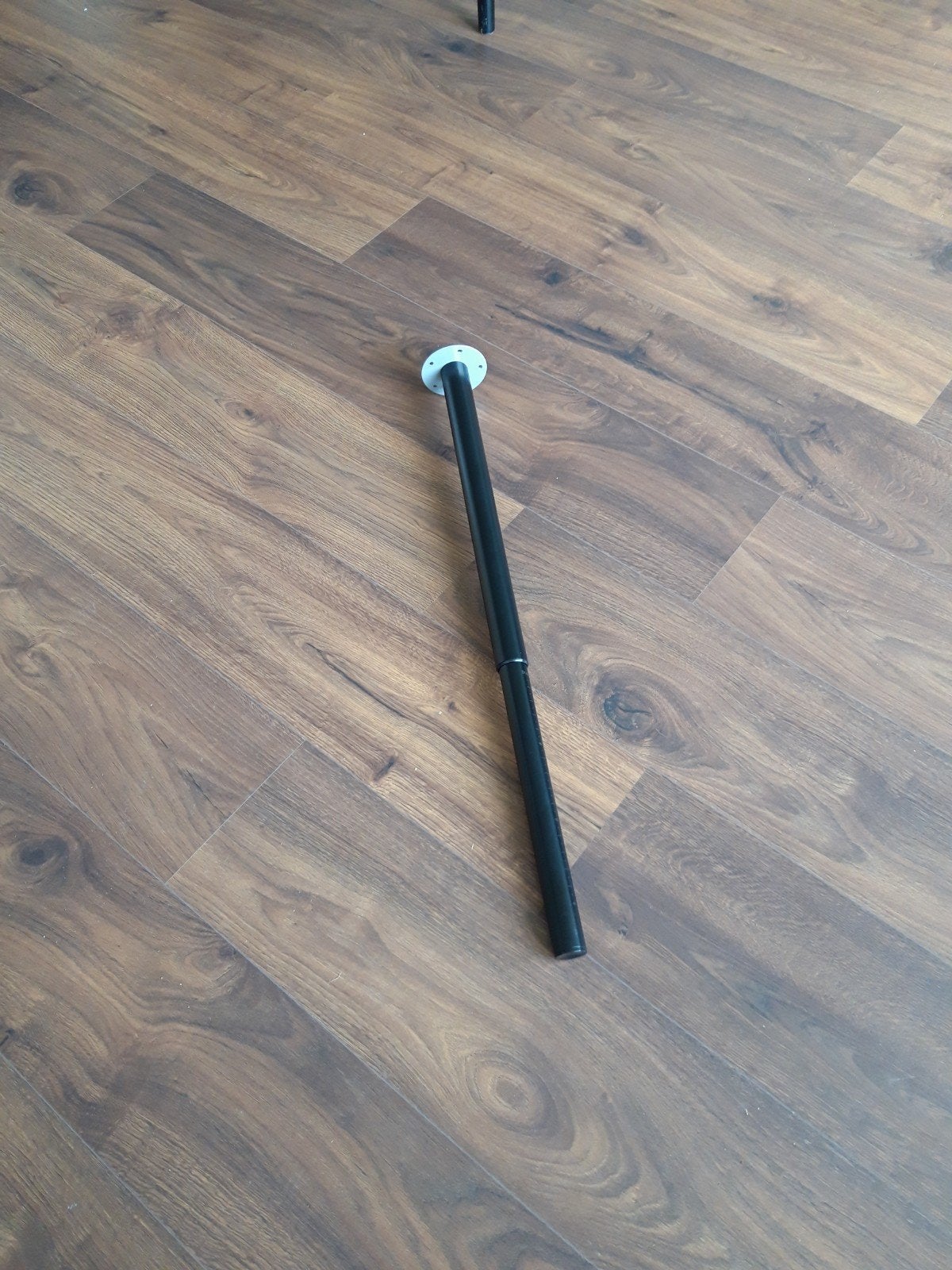 Verstelbare tafelpoot - Zwart, metaal, Huis en Inrichting, Ophalen, Tafelpoot, 50 tot 100 cm, Rond
