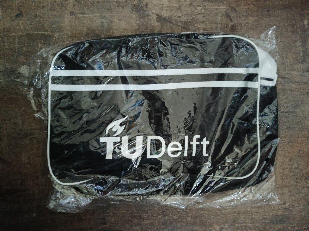 Schoudertas TU Delft, Ophalen of Verzenden, Nieuw, Zwart, Overige merken