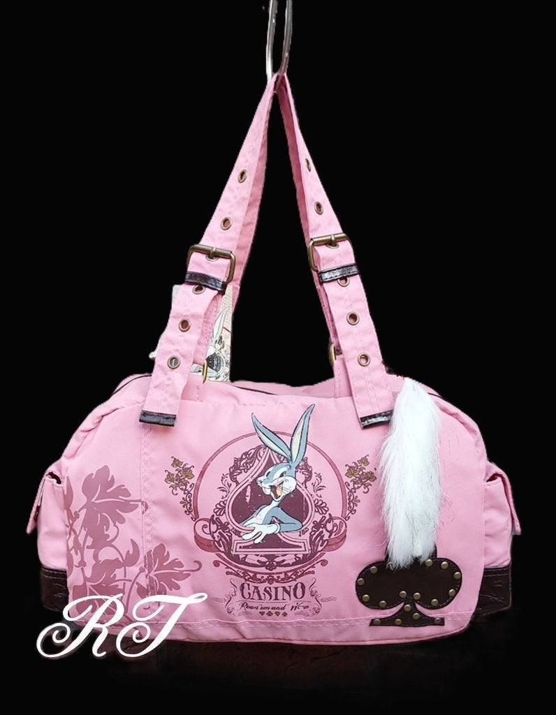 Unieke roze schoudertas met Bugs Bunny., Ophalen of Verzenden, Nieuw, Roze, Schoudertasje