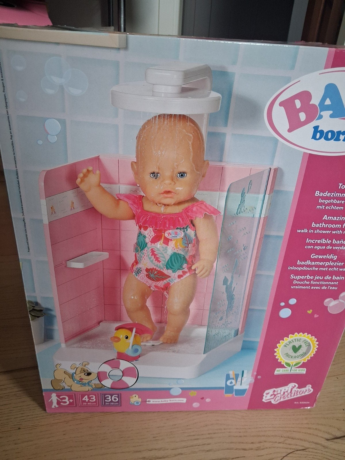 BABY born Douche met werkende waterfunctie, Ophalen, Zo goed als nieuw, Babypop