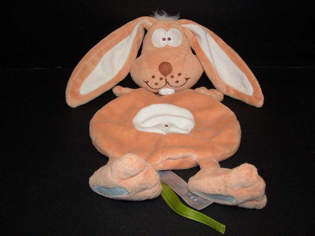 JELLY COE WOODY KONIJN KNUFFELDOEKJE VELOURS, Kinderen en Baby's, Speelgoed | Knuffels en Pluche, Verzenden, Nieuw, Overige typen