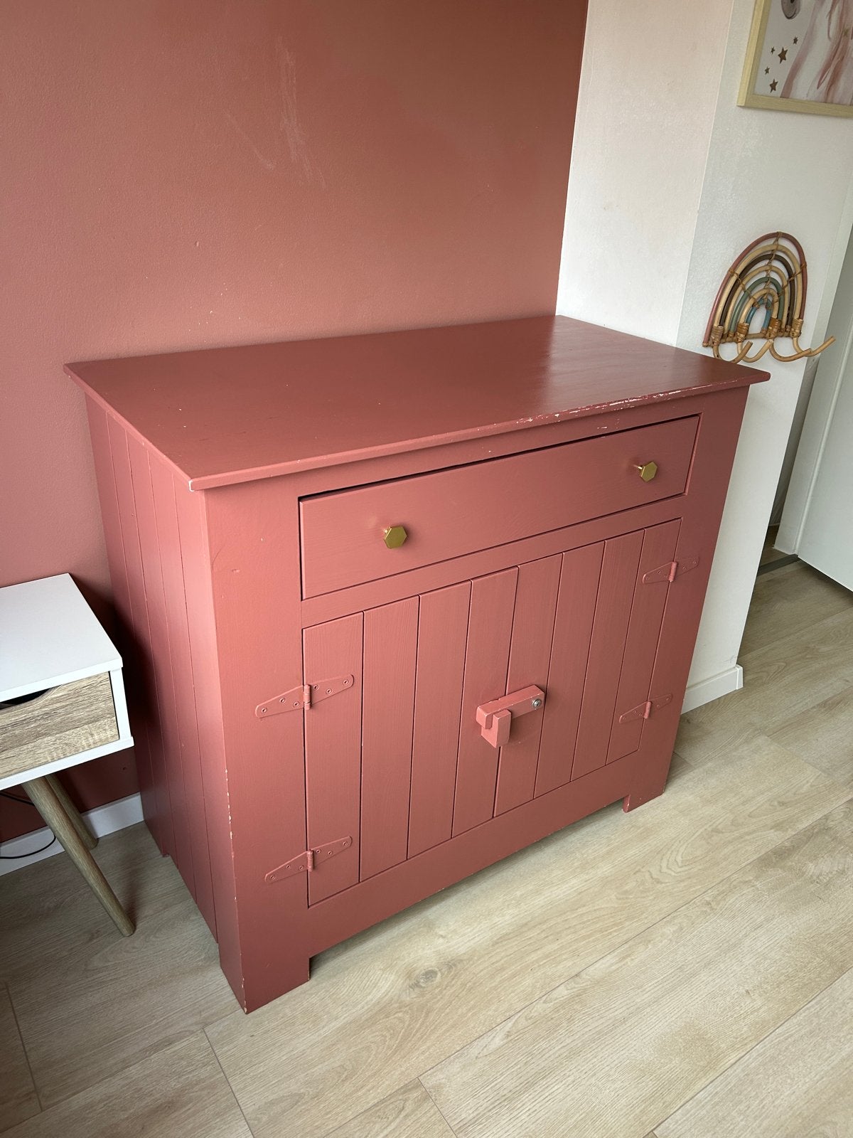 Commode kast oudroze - 100x53x92 cm, Ophalen, Gebruikt, 50 tot 70 cm, 100 cm of meer