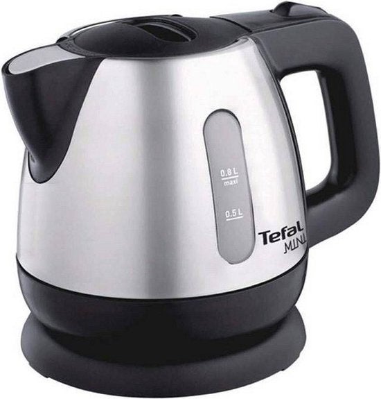 Tefal mini waterkoker 0.8 ltr. zgan, Minder dan 1 liter, Ophalen of Verzenden, Zo goed als nieuw, Rvs