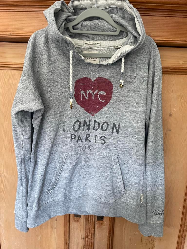 Leuke Maison Scotch dames hoodie - Maat 4, Ophalen of Verzenden, Gedragen, Maat 42/44 (L), Grijs
