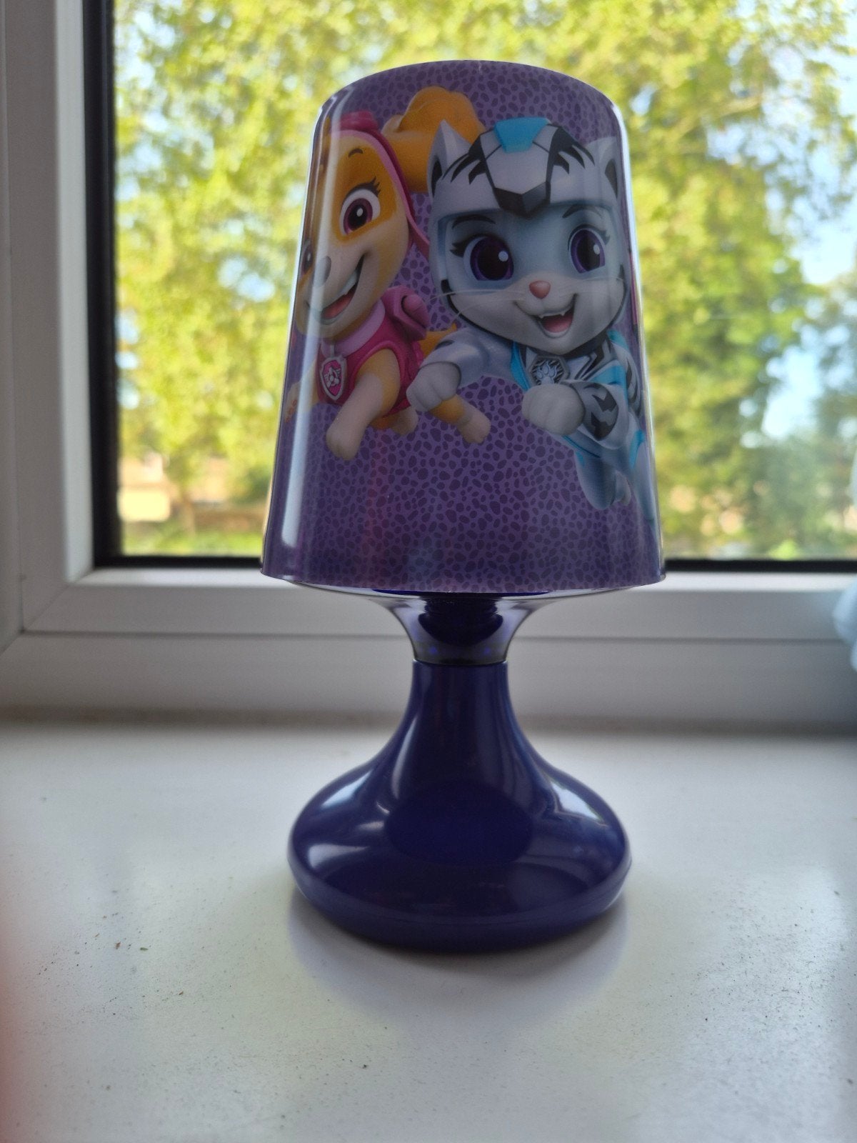 Paw Patrol Nachtlampje - Everest & Skye, Kinderen en Baby's, Overige merken, Paars, Ophalen of Verzenden, Zo goed als nieuw