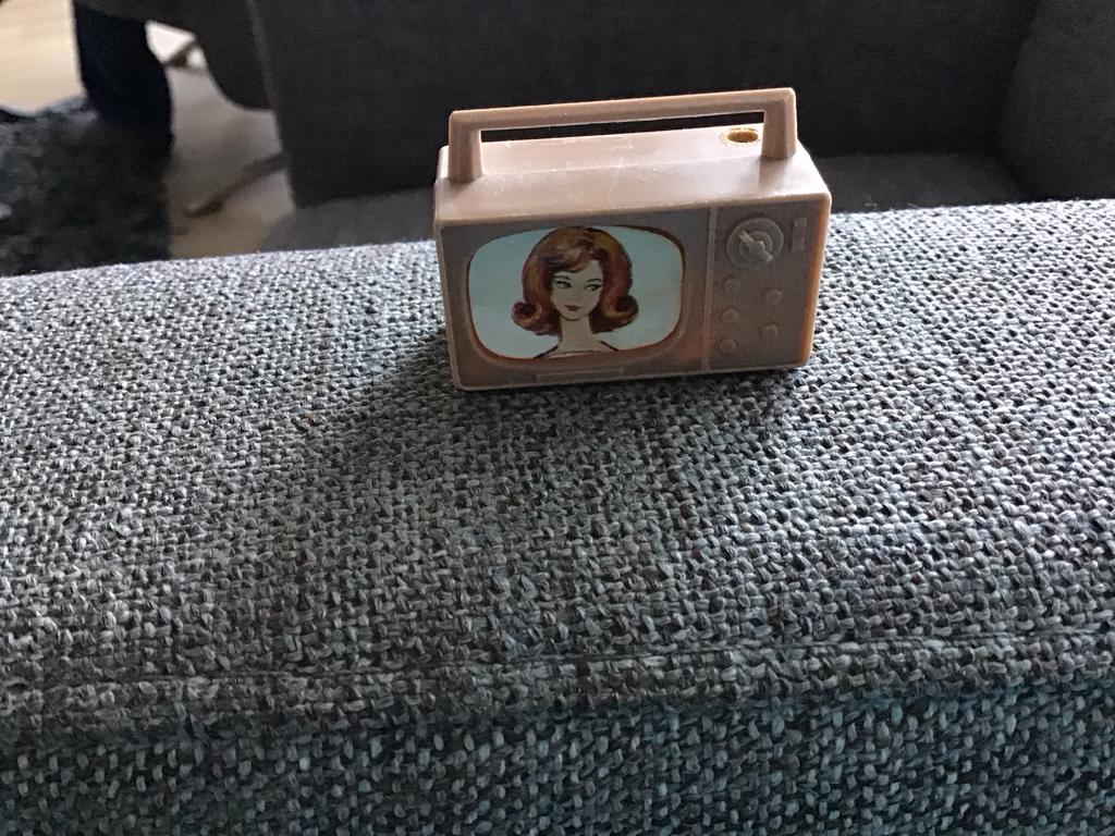 Vintage Barbie mini tv, Ophalen of Verzenden, Gebruikt, Meisje