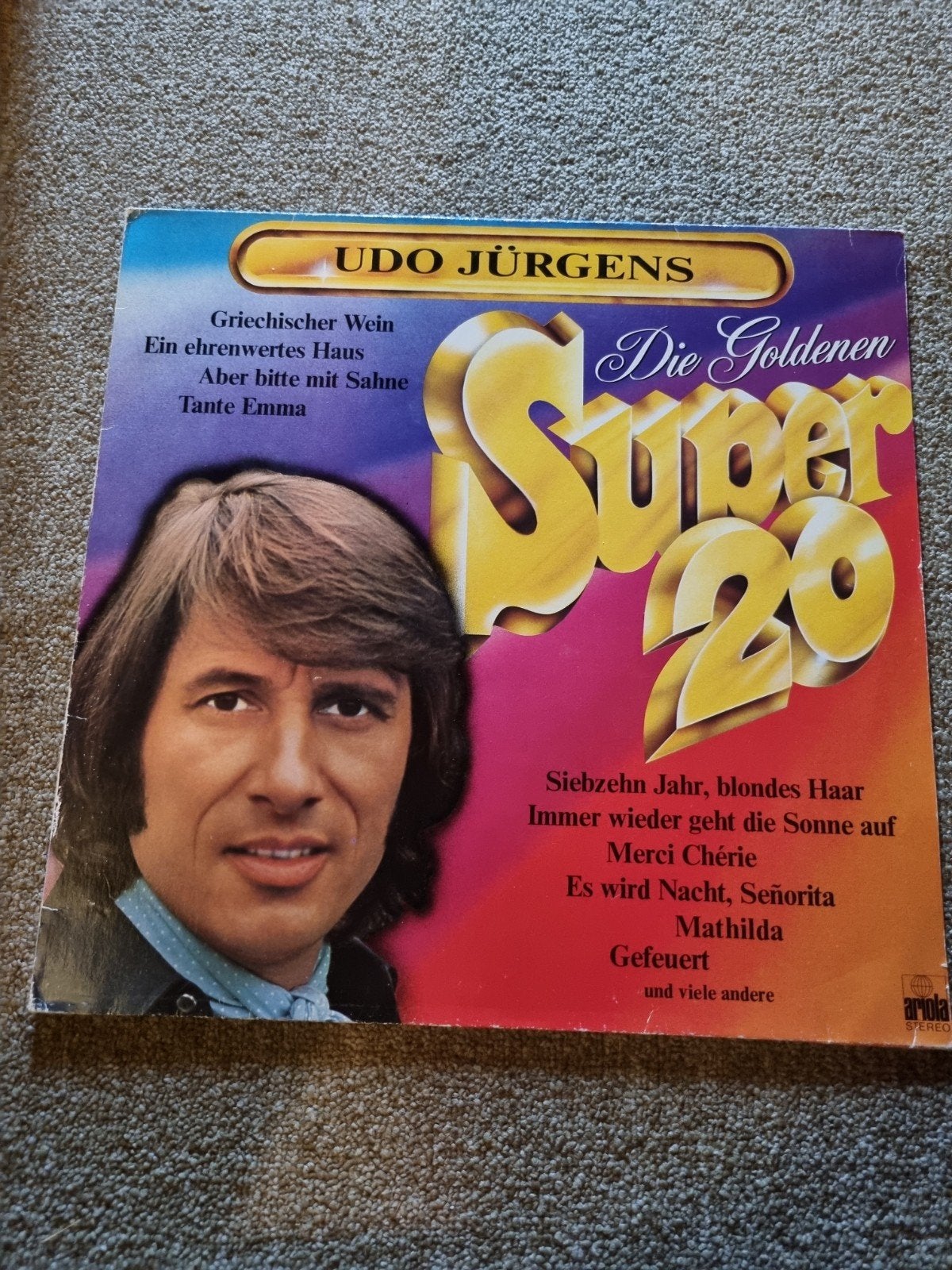 Udo Jürgens - Die Goldenen Super 20 LP (Gebruikt), Cd's en Dvd's, LP, Gebruikt, Ophalen of Verzenden, Complilatie