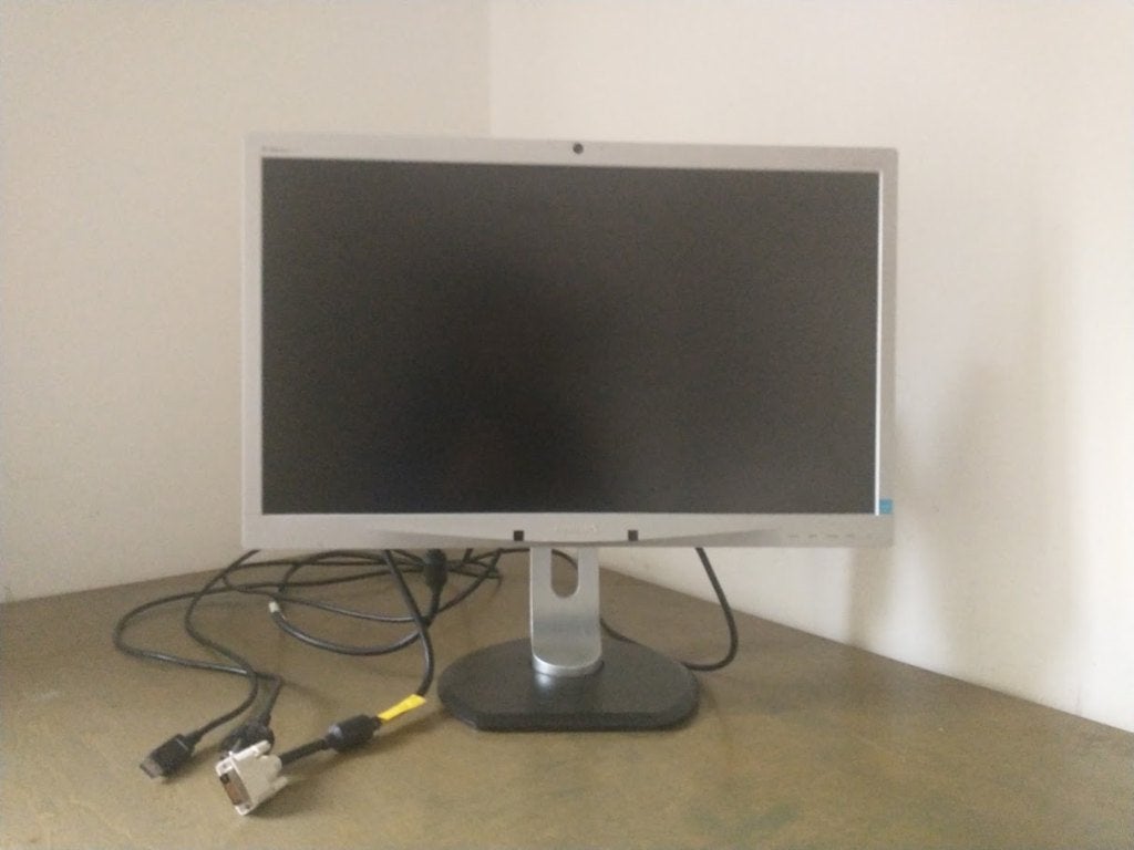 Philips 24" Full HD Monitor + Kabels, Ophalen, Philips, Kantelbaar, DisplayPort