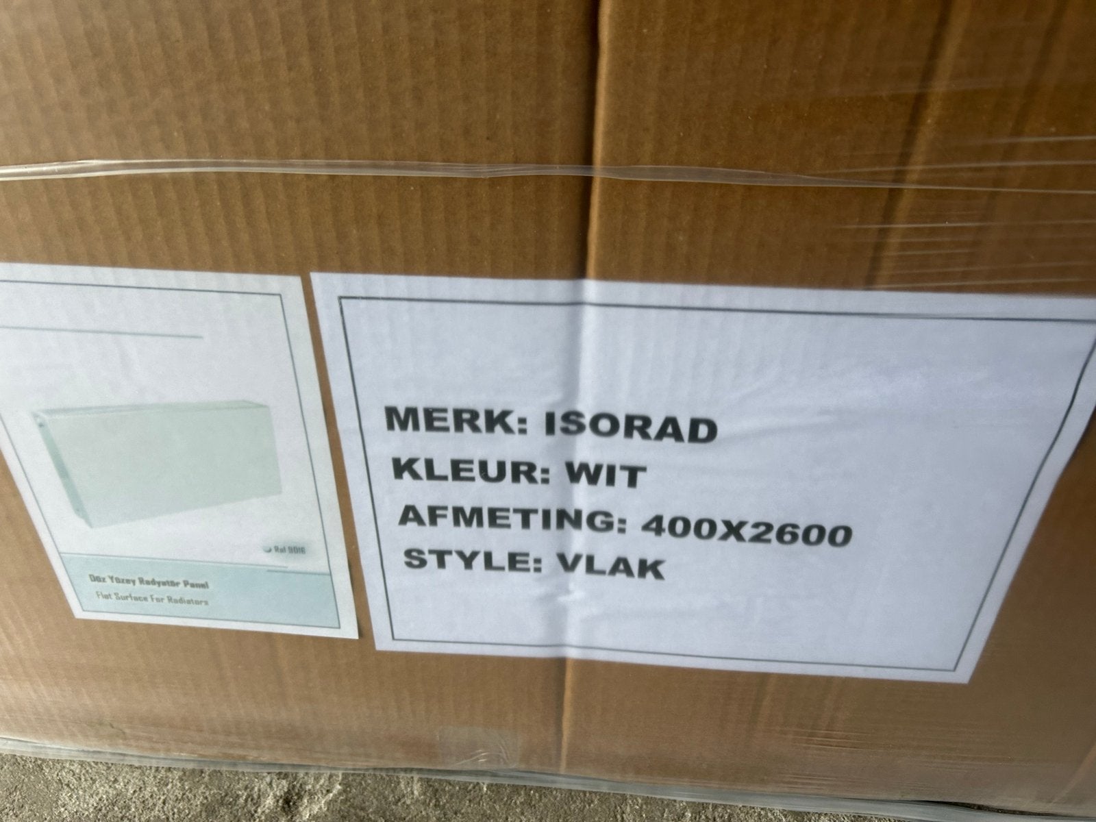 2x Nieuwe Isorad Paneelradiatoren Wit (400x2600 & 400x3000), Ophalen, 30 tot 80 cm, Radiator, Nieuw