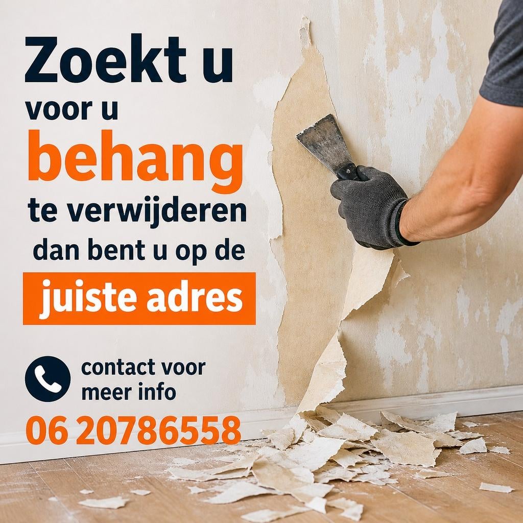 Behang verwijderen!, Ophalen of Verzenden