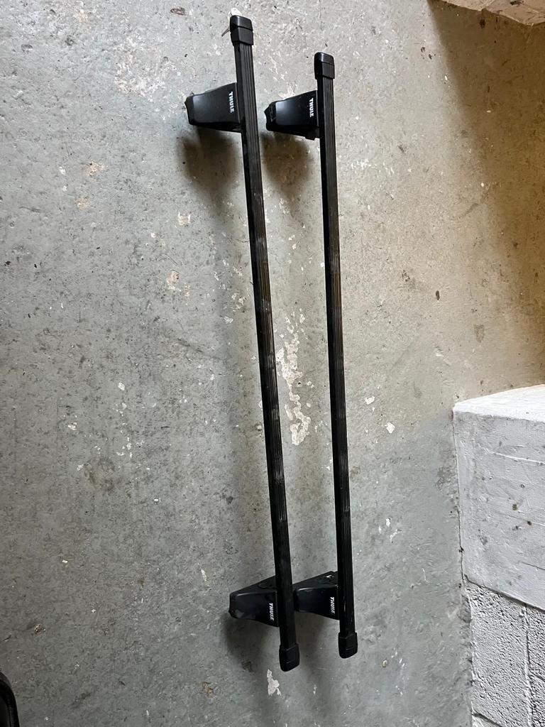 Thule dakdragers zwart 130cm, Auto diversen, Dakdragers, Gebruikt, Ophalen