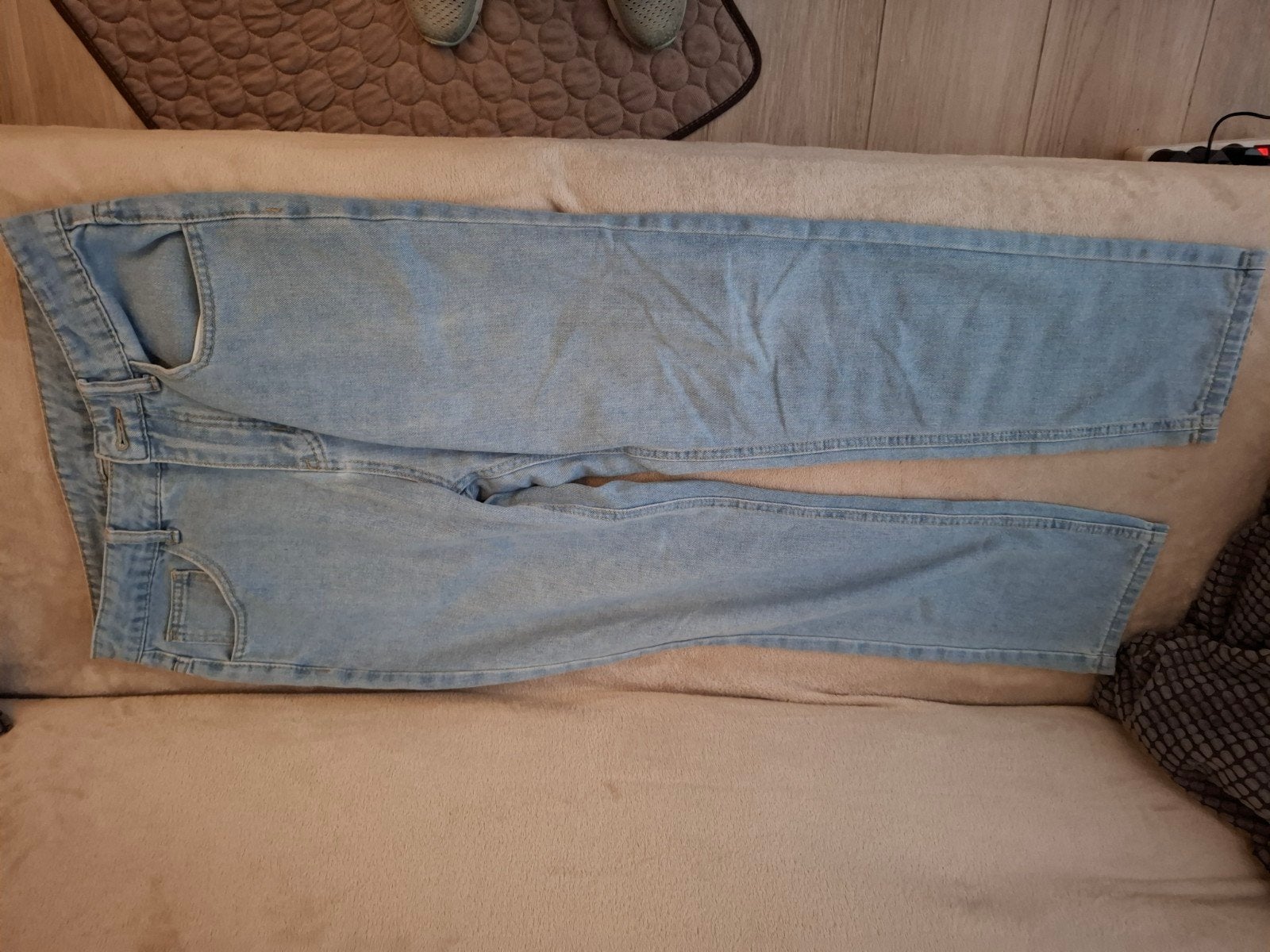 Nieuwe Shein jeans - Lichtblauw - Maat S, Kleding | Dames, Spijkerbroeken en Jeans, Blauw, Nieuw, Ophalen of Verzenden, W27 (confectie 34) of kleiner