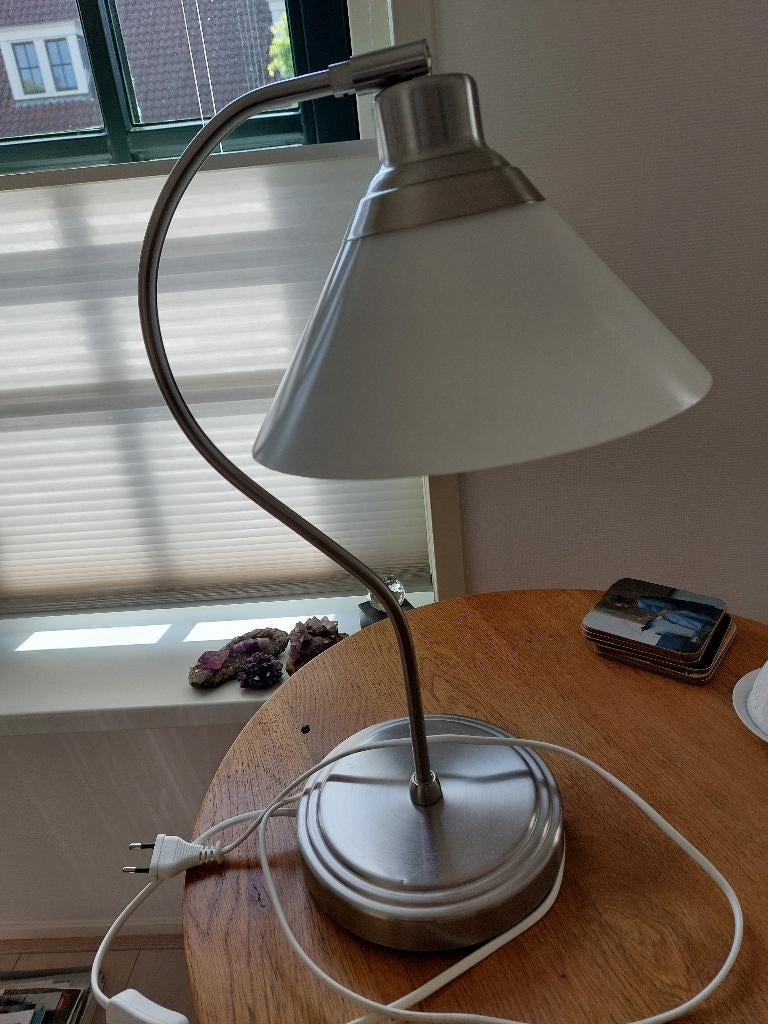 Te koop tafel/bureau lamp type Kroby van Ikea, Ophalen, Gebruikt, Glas, Minder dan 50 cm